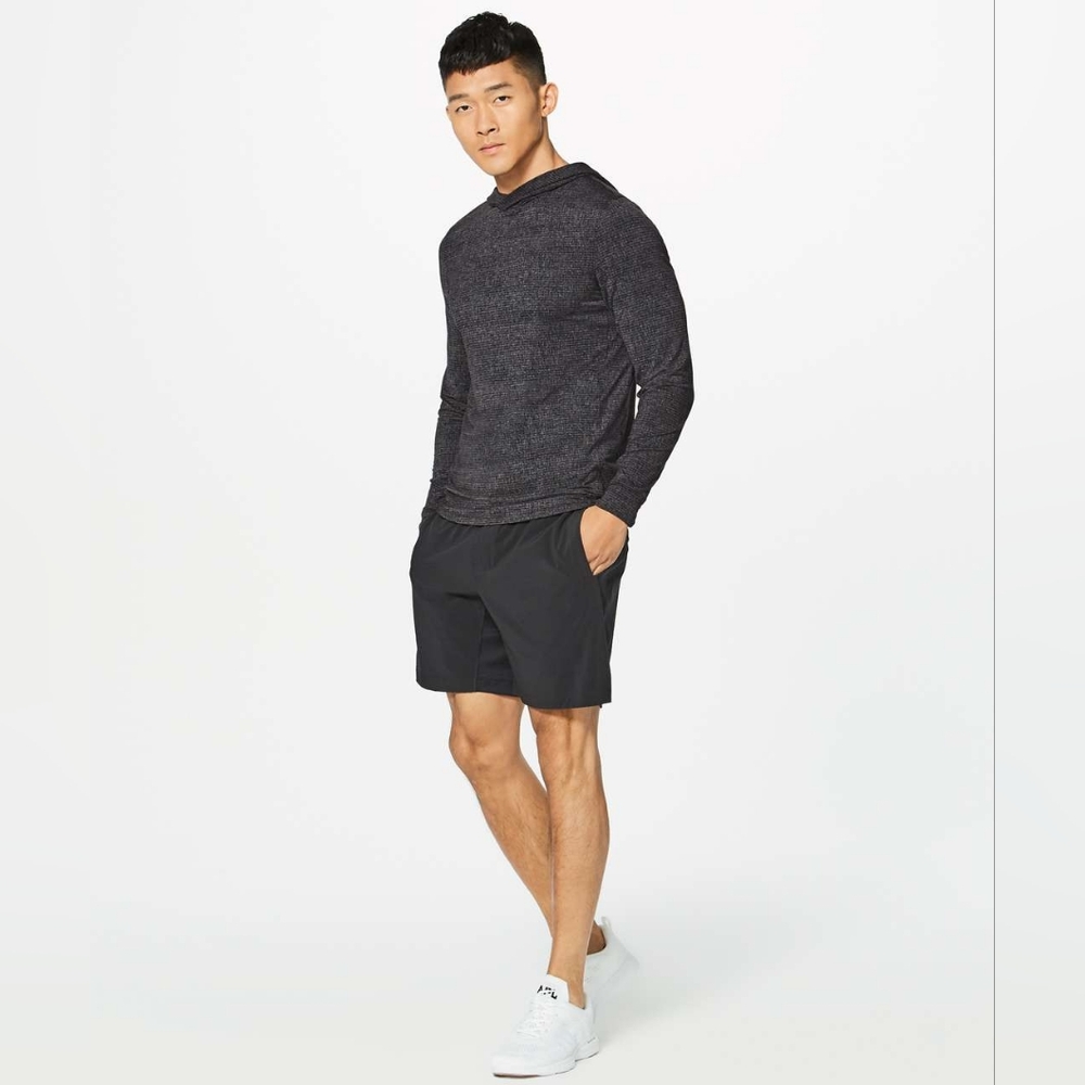Lululemon Men's Repetition Hoodie Heathered Black Size Medium - Picture 10 of 13